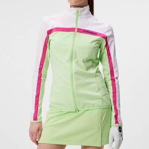 J.Lindeberg Janice Jacket Seasonal Mid Layer Golf Women's Size S Green Full Zip